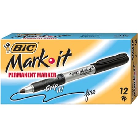 Bic Bic Usa Inc Bicgpm11Bk Bic Mark It Permanent 12- Ct Black GPM11 BLK